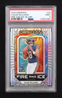 Caleb Williams 2024 Panini Obsidian Fire and Ice Silver #20 RC #62/99 (PSA 9) at PristineAuction.com