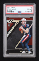 Drake Maye 2024 Zenith Z-Team #2 RC (PSA 8) at PristineAuction.com