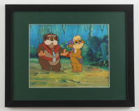 Original Production 1985 Lucas Films "Star Wars: Ewoks" 12x15 Custom Framed Hand-Painted Animation Cel Display at PristineAuction.com