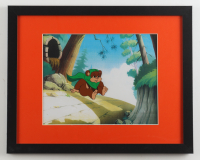Original Production 1985 Lucas Films "Star Wars: Ewoks" 12x15 Custom Framed Hand-Painted Animation Cel Display at PristineAuction.com
