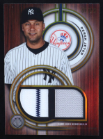 Derek Jeter 2025 Topps Tribute Dual Relics Gold #DRDJ #07/75 at PristineAuction.com
