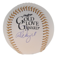 Adam Wainwright Signed Gold Glove Award Logo Baseball (PSA) at PristineAuction.com