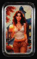 "Bullion Baddies: Spicy Sabrina" 1 Ounce .999 Fine Silver Bullion Bar - Limited Mintage of 400 at PristineAuction.com