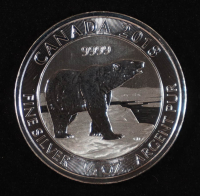 2018 Canada $2 "Polar Bear" 1/2 Ounce .9999 Fine Silver Coin at PristineAuction.com