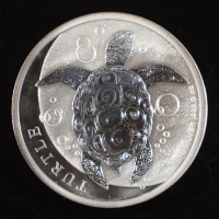 2024 Niue $5 Sea Turtle 2 Oz. 999.9 Fine Silver Coin at PristineAuction.com