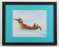 Original Production 1985 Lucas Films "Star Wars: Ewoks" 12x15 Custom Framed Hand-Painted Animation Cel Display at PristineAuction.com