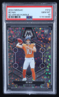 Bo Nix 2024 Mosaic Silver No Huddle #312 RC (PSA 10) at PristineAuction.com