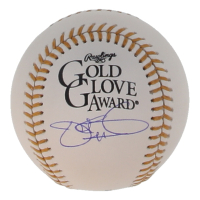 Jake Peavy Signed Gold Glove Award Logo Baseball (PSA) at PristineAuction.com