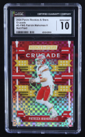 Patrick Mahomes 2024 Rookies & Stars Crusade Red Plaid #CPMS (CGC 10) at PristineAuction.com