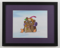 Original Production 1985 Lucas Films "Star Wars: Ewoks" 12x15 Custom Framed Hand-Painted Animation Cel Display at PristineAuction.com