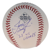 Josh Frazier Signed 2023 World Series Logo Baseball Inscribed "'23 WS Champs!" (PSA) at PristineAuction.com
