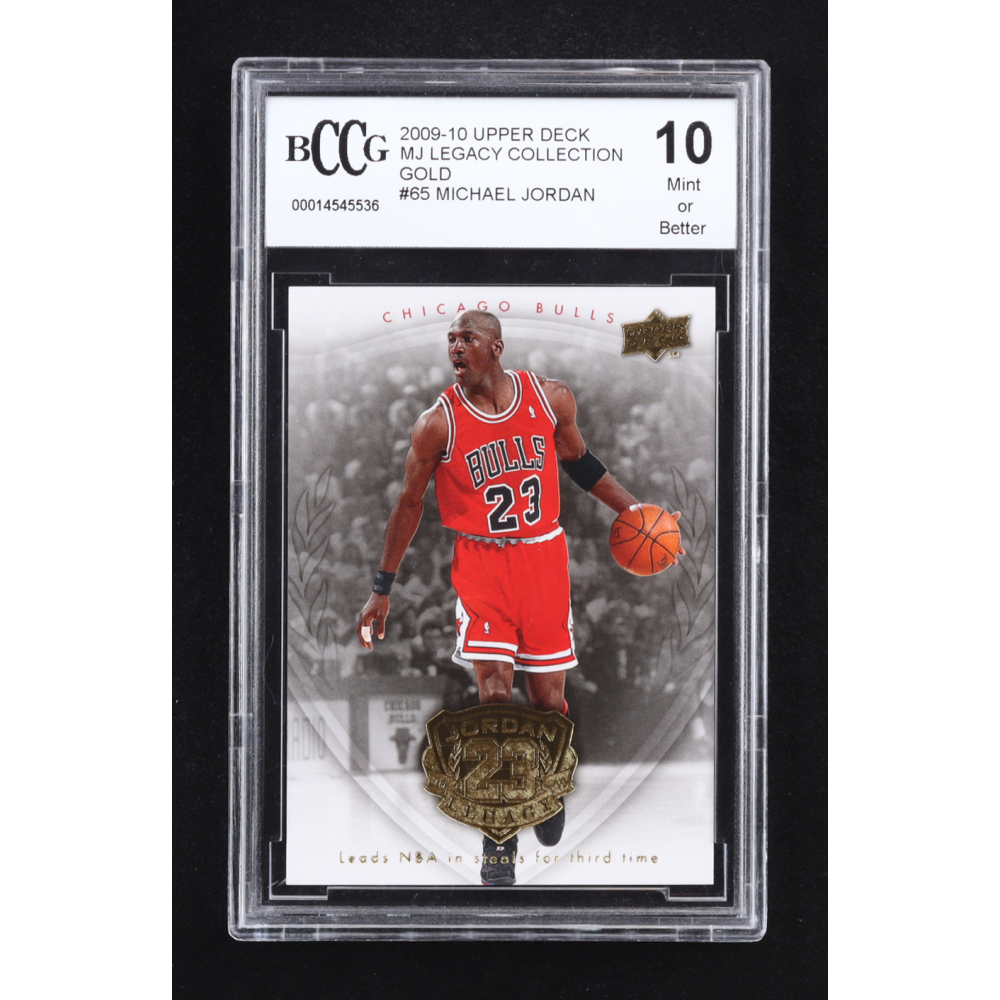 Michael Jordan 2009-10 Upper Deck Michael Jordan Legacy Collection Gold #65 (BCCG 10) at PristineAuction.com