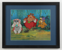 Original Production 1985 Lucas Films "Star Wars: Ewoks" 12x15 Custom Framed Hand-Painted Animation Cel Display at PristineAuction.com