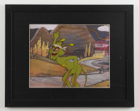 Original Production 1985 Lucas Films "Star Wars: Ewoks" 12x15 Custom Framed Hand-Painted Animation Cel Display at PristineAuction.com