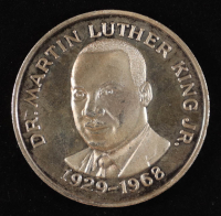 Martin Luther King Jr. (1929-1968) 1 Oz. .999 Fine Silver Bullion Round at PristineAuction.com