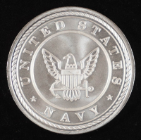 U.S. Navy "Land of the Free Because of the Brave" Officially Licensed 1 Oz .999 Fine Silver Round at PristineAuction.com