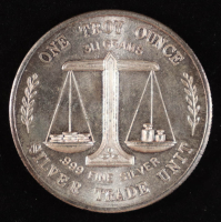 1 Oz. .999 Fine Silver Bullion Vintage Silver Trade Unit at PristineAuction.com