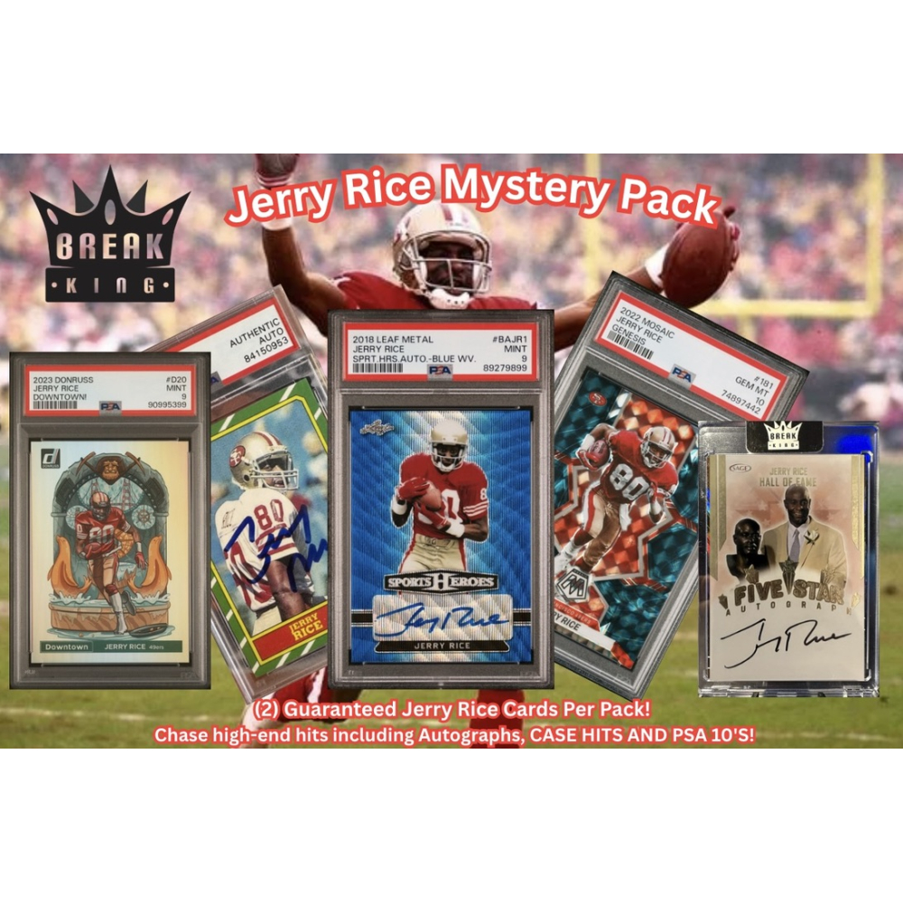 Break King: Jerry Rice Mystery Box/Pack at PristineAuction.com