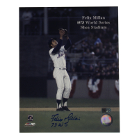 Felix Millan Signed Mets 8x10 Photo Inscribed "73 WS" (AIV) at PristineAuction.com