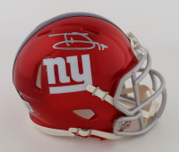 Tommy DeVito Signed Giants Flash Alternate Speed Mini Helmet (Beckett) at PristineAuction.com