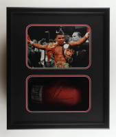 Mike Tyson Signed Custom Framed Shadowbox Everlast Boxing Glove Display (JSA & Tyson) at PristineAuction.com