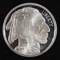 Sunshine Minting "Buffalo" 1 Oz. .999 Fine Silver Bullion Round at PristineAuction.com