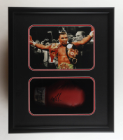 Mike Tyson Signed Custom Framed Shadowbox Everlast Boxing Glove Display (JSA & Tyson) at PristineAuction.com