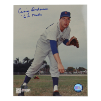 Craig Anderson Signed Mets 8x10 Photo Inscribed "62 Mets" (AIV) at PristineAuction.com