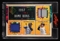 Ken Griffey Jr. / Larry Walker 2025 Leaf Seasons In The Sun '97 Season Leaders Home Runs Game-Used Memorabilia Rainbow Crystal #SL-20 #06/10 at PristineAuction.com