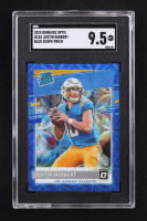 Justin Herbert 2020 Donruss Optic Blue Scope #153 RR RC (SGC 9.5) at PristineAuction.com