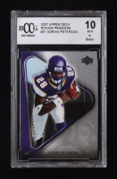 Adrian Peterson 2007 Upper Deck Rookie Premiere #21 RC (BCCG 10) at PristineAuction.com
