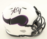 Aaron Jones Signed Vikings Lunar Eclipse Alternate Speed Mini Helmet (Beckett) at PristineAuction.com
