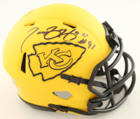 Tamba Hali Signed Chiefs Rave Alternate Speed Mini Helmet (Beckett) at PristineAuction.com