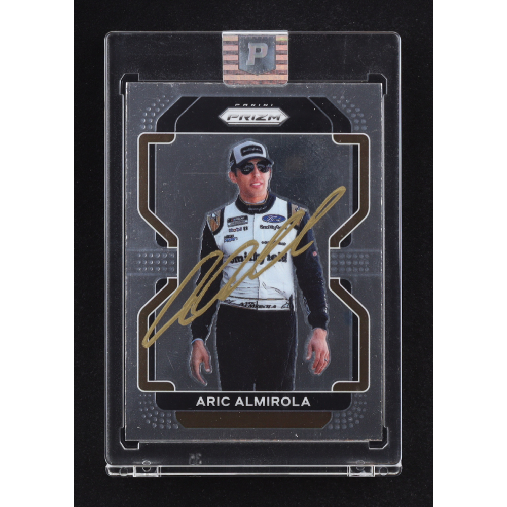 Aric Almirola Signed 2022 Panini Prizm #15 (PA) at PristineAuction.com