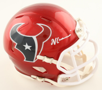 Nico Collins Signed Texans Flash Alternate Speed Mini Helmet (Beckett) at PristineAuction.com