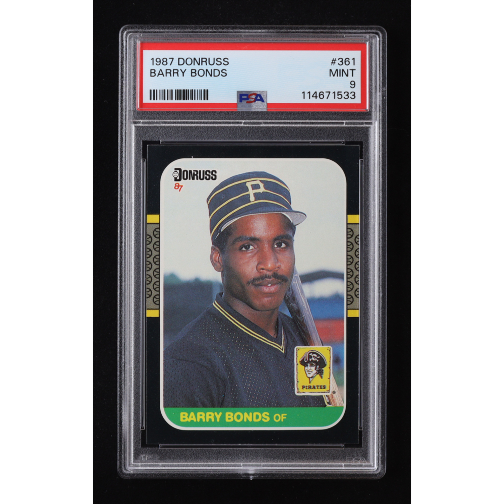 Barry Bonds 1987 Donruss #361 RC (PSA 9) at PristineAuction.com
