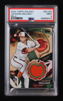Jackson Holliday 2024 Topps Holiday Relics #RCJHO RC (PSA 9) at PristineAuction.com