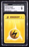 Lightning Energy Pokemon 1999 Base 2 #128 (CGC 9) at PristineAuction.com