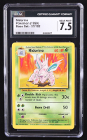 Nidorino Pokemon 1999 Base Unlimited #37 (CGC 7.5) at PristineAuction.com