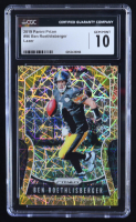 Ben Roethlisberger 2019 Panini Prizm Lazer #96 (CGC 10) at PristineAuction.com