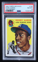 Hank Aaron 1994 Topps Archives '54 Reprint #128 (PSA 8) at PristineAuction.com