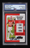 Tyreek Hill Signed 2021 Panini Contenders #48 (PSA) at PristineAuction.com