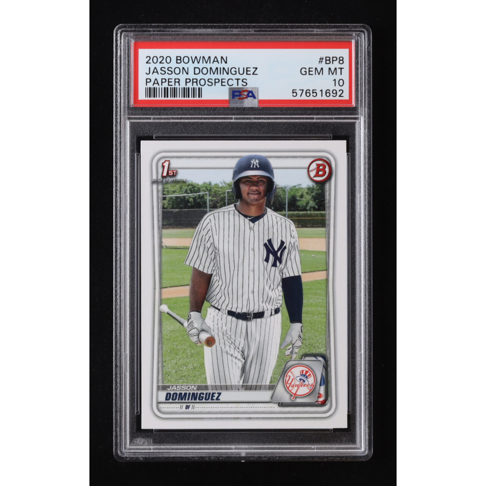 Jasson Dominguez 2020 Bowman Prospects #BP8 RC (PSA 10) at PristineAuction.com