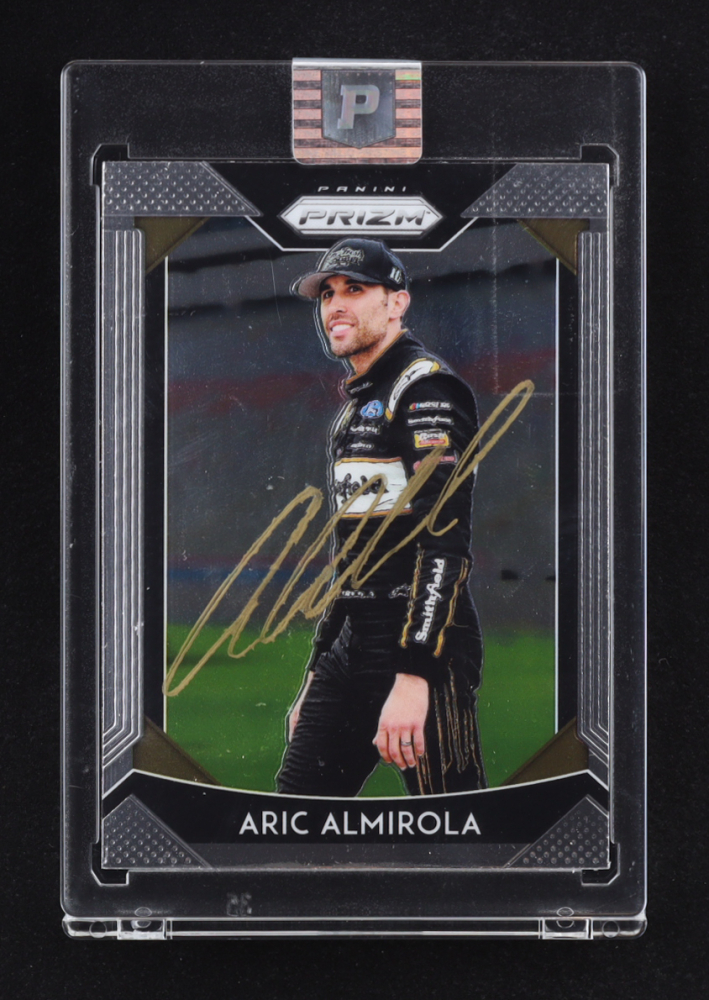 Aric Almirola Signed 2019 Panini Prizm #8 (PA)