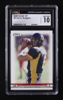 Aaron Rodgers 2005 SAGE HIT #8 RC (CGC 10) at PristineAuction.com