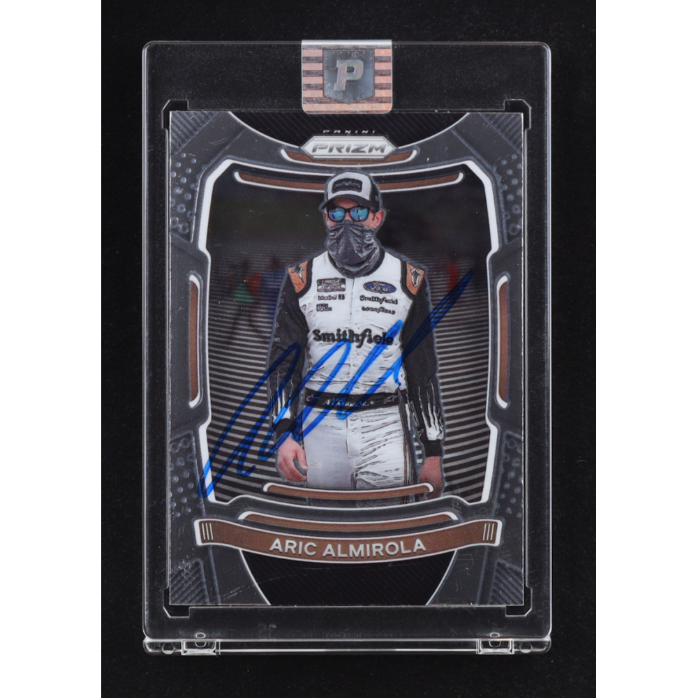 Aric Almirola Signed 2021 Panini Prizm #47 (PA) at PristineAuction.com