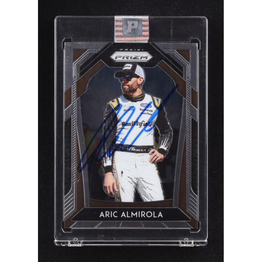 Aric Almirola Signed 2020 Panini Prizm #10 (PA) at PristineAuction.com