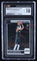 Victor Wembanyama 2023-24 Panini Premium Stock #108 RC (CGC 10) at PristineAuction.com