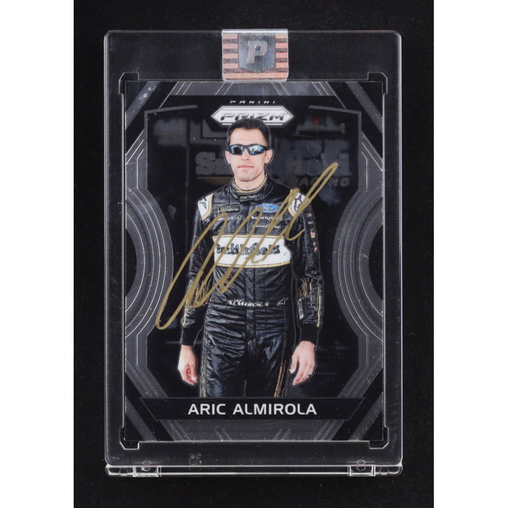 Aric Almirola Signed 2018 Panini Prizm #42 (PA) at PristineAuction.com