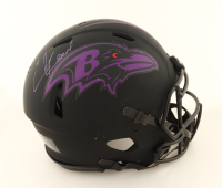 Ed Reed Signed Ravens Full-Size Authentic On-Field Eclipse Alternate Speed Helmet (Beckett) at PristineAuction.com